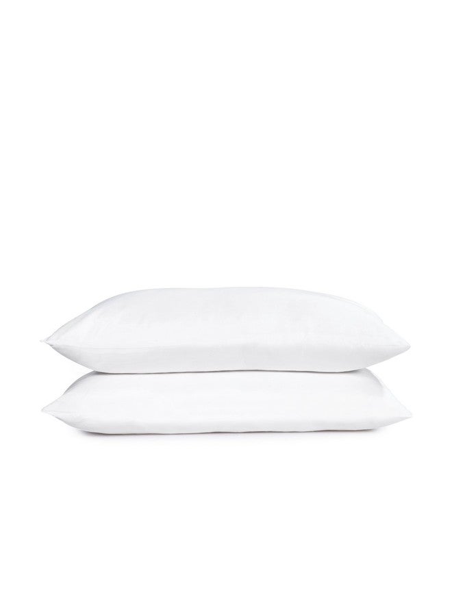 BIANCA Soft Papaya Microfiber Pillow with Smooth Microfiber Shell -2Pc 16 X 24 (Papaya) Solid-White - Image 3