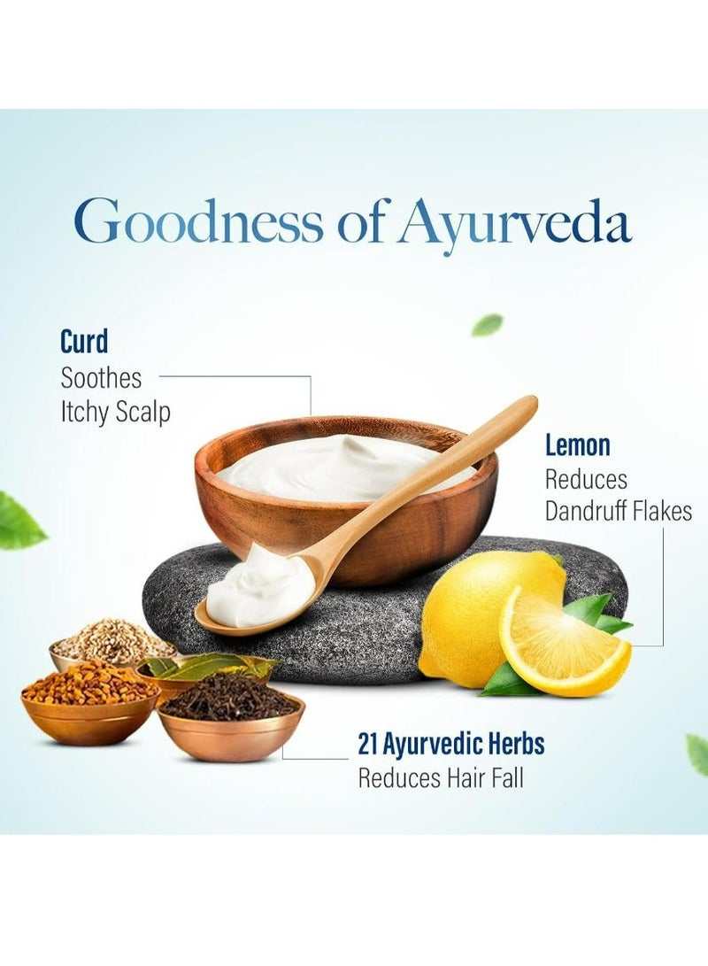 emami Kesh King Ayurvedic Anti Dandruff Shampoo Up to 100% Dandruff Free Reduces Hair Fall 21 Natural Ingredients With The Goodness Of Curd Lemon and Neem 340 ML - Image 3