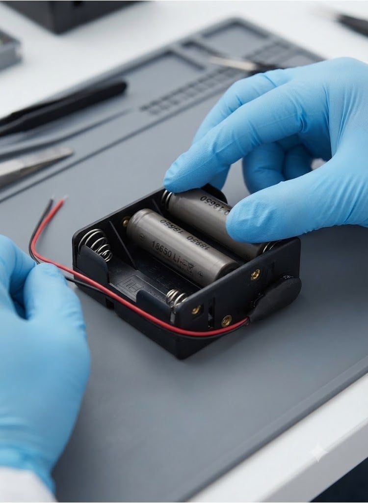 KNP 8-Way AA Battery Holder (Box Type), Wired Connection for 1.5V Batteries - Image 3