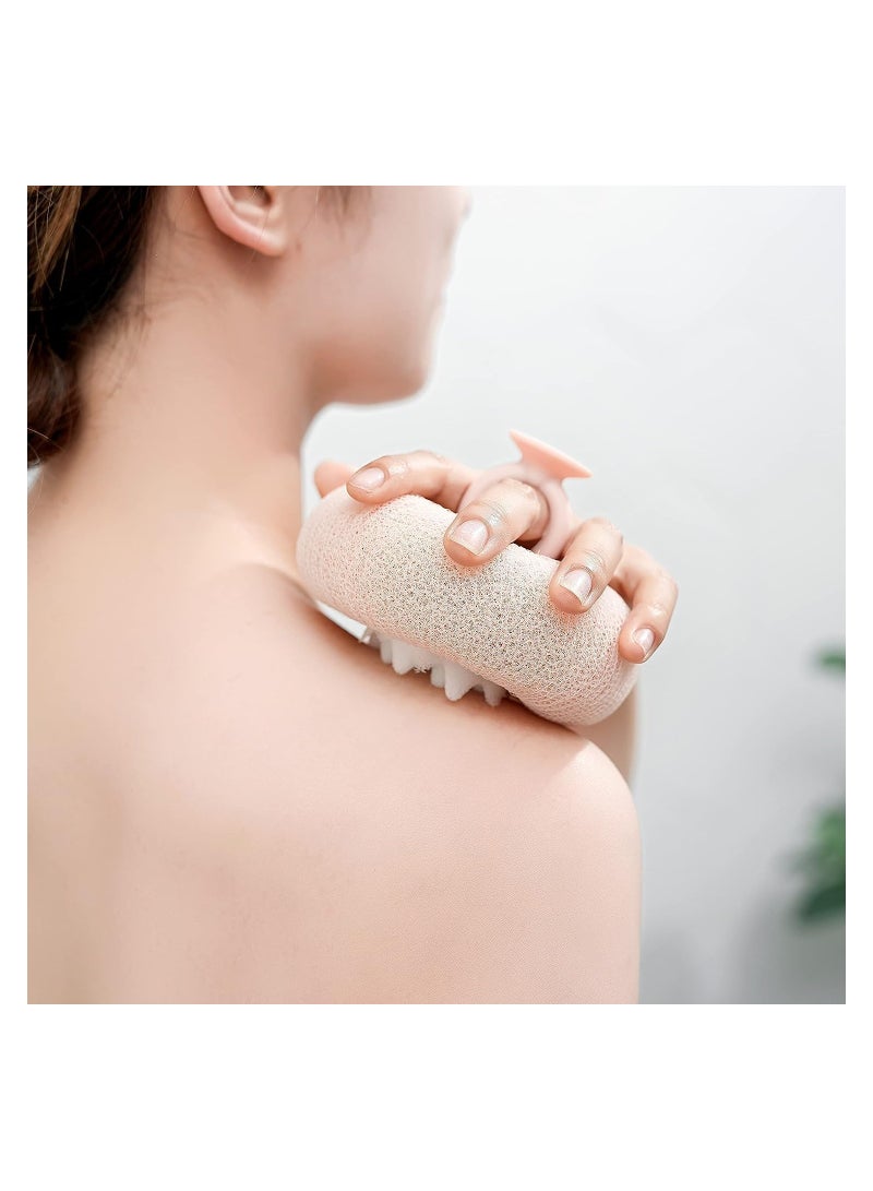 KASTWAVE 3 Pack Sponge Mesh Pouf Shower Ball Body Wash Sponges Loofah Body Scrubber Shower Sponge for Shower Exfoliating - Image 3