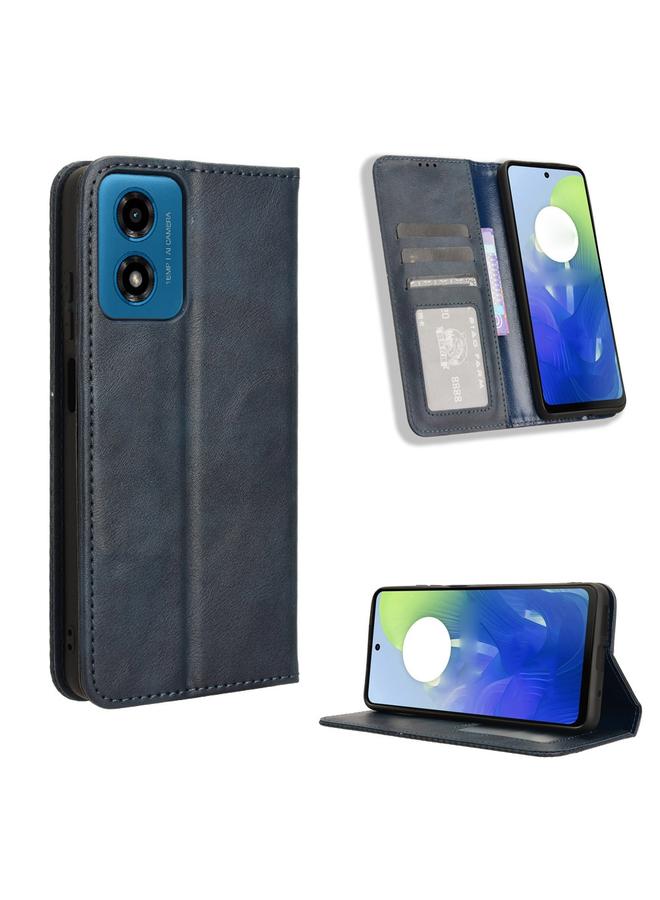 S-TOP Case For Motorola Moto G04 / G24 Magnetic Buckle Retro Texture Leather Phone Case - Image 1