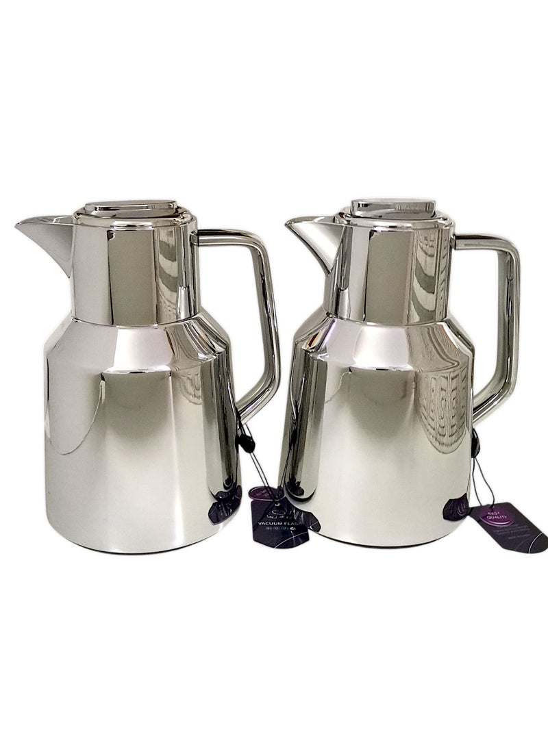 Rema Attractive Coffee and Tea Fridge Thermos Set with Elegant Design Silver made of stainless steel 1L - Image 1
