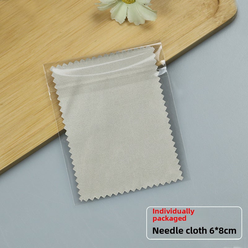 Generic Ultrafine Fiber Glasses Cloth for Jewelry Cleaning 6*8cm light gray needle cloth (independent packaging) 