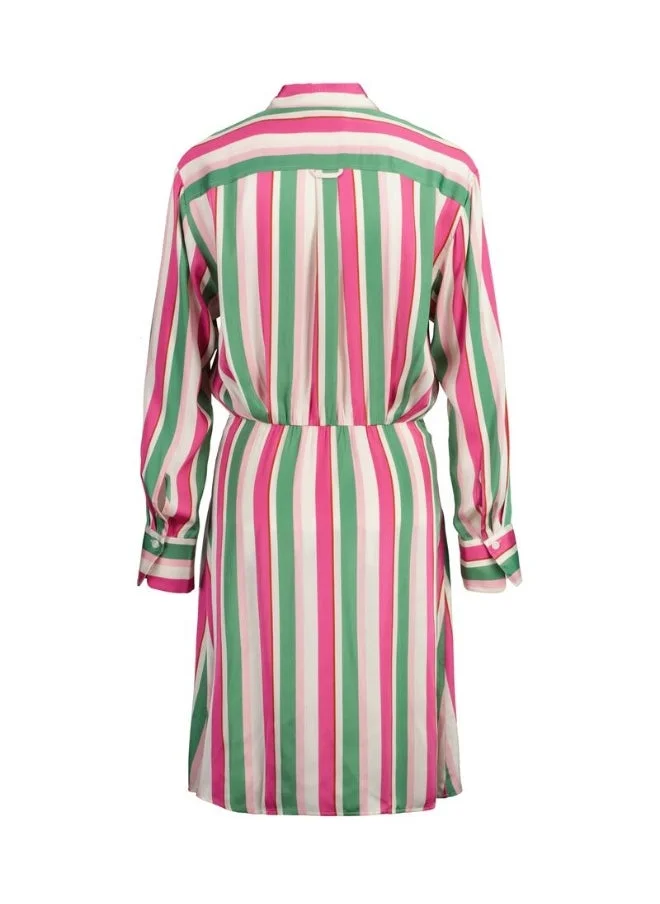 غانت Gant Striped Waist Shirt Dress