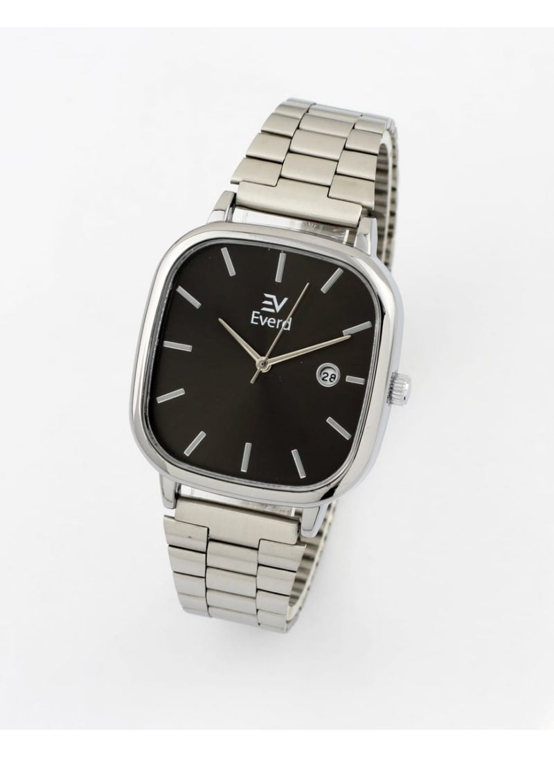 إيفيرد ساعة يد رجالية كوارتز فاخرة وعصرية، مقاومة للماء، مزودة بإضاءة خلفية وتاريخ.