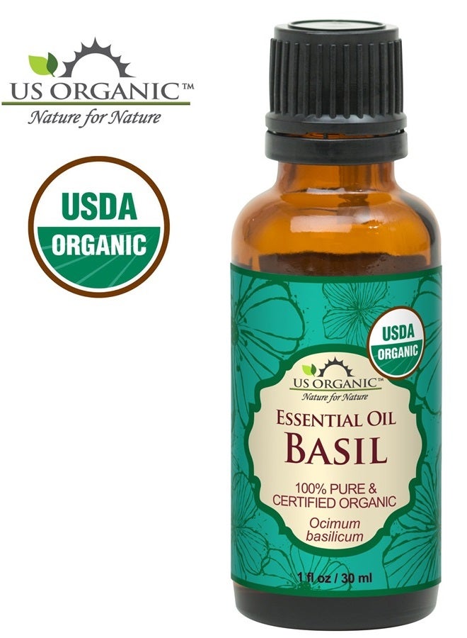 US Organic 100% Pure Basil Essential Oil - USDA Certified Organic, Steam Distilled W/Euro droppers (More Size Variations Available) (30 ml / 1 fl oz) - Image 3