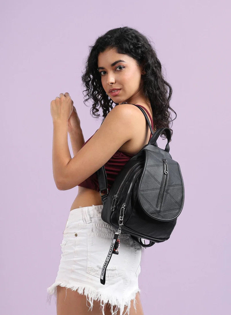 Haute Sauce Women's Ebony Expedition Black Backpack