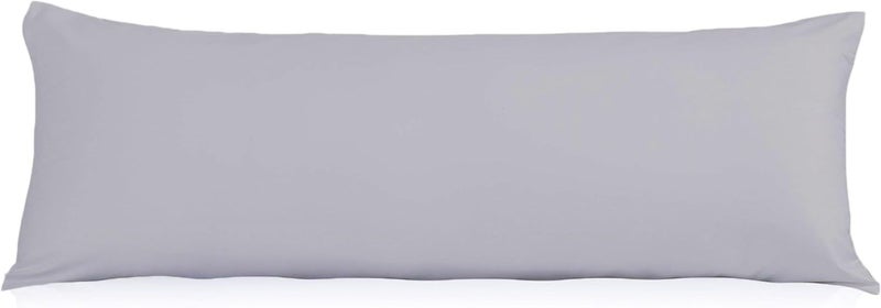 EDMUND Maternity Back Support Long Body Pillow Cuddle Pillow Long Large Pillows for Use During Pregnancy Side Sleeper Pillow Silver Grey 54 x 18 Inches Set of 2 - Image 2