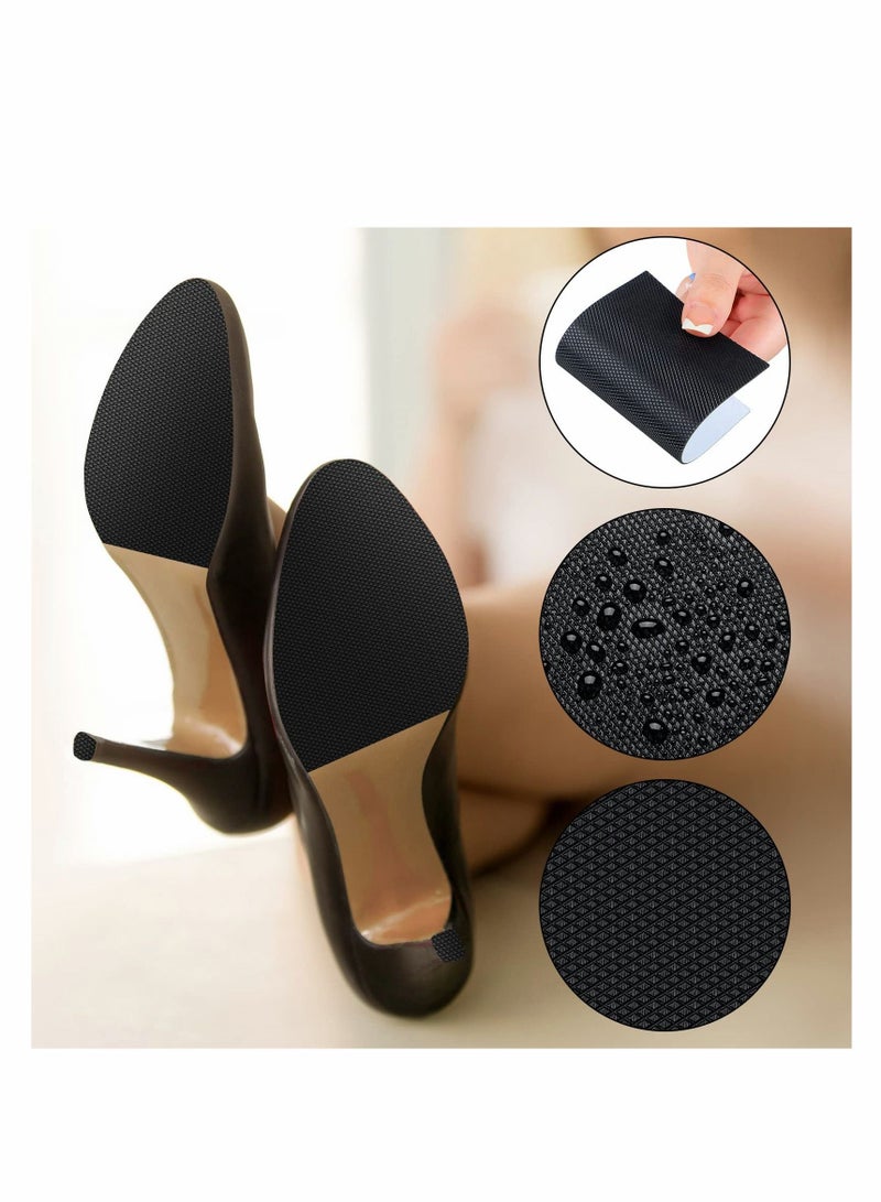 Excefore Nonslip Shoe Pads, KASTWAVE 15 Pcs Self Adhesive Pads Anti Slip Shoe Grip Sticker Shoe Sole Protectors for High Heels, Rubber Silicone Resistant High Heels Shoe Sole Cover (5.1 x 3.15 x 0.04 Inch)  - Image 5