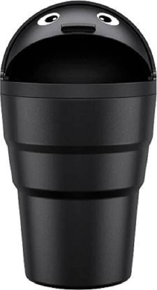TANTRA Mini Car Trash Bin Can Holder Dustbin Black - Image 1