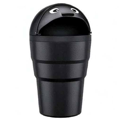 TANTRA Mini Car Trash Bin Can Holder Dustbin Black - Image 5