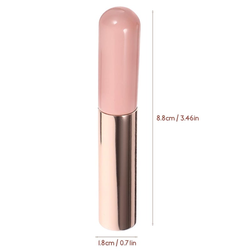 Silicone Lip Brush and Lipstick Applicator 2pcs with Dust Cap round Head Concealer Tool for Lip Makeup and Balm Application Portable Cosmetic Brush - Image 2
