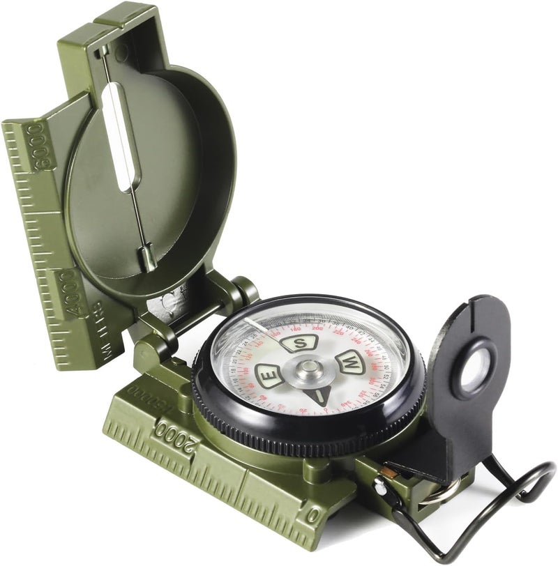 EYESKEY Multifunctional Military Sighting Navigation Compass with Inclinometer | Impact Resistant & Waterproof Compass for Hiking, Camping - Image 1