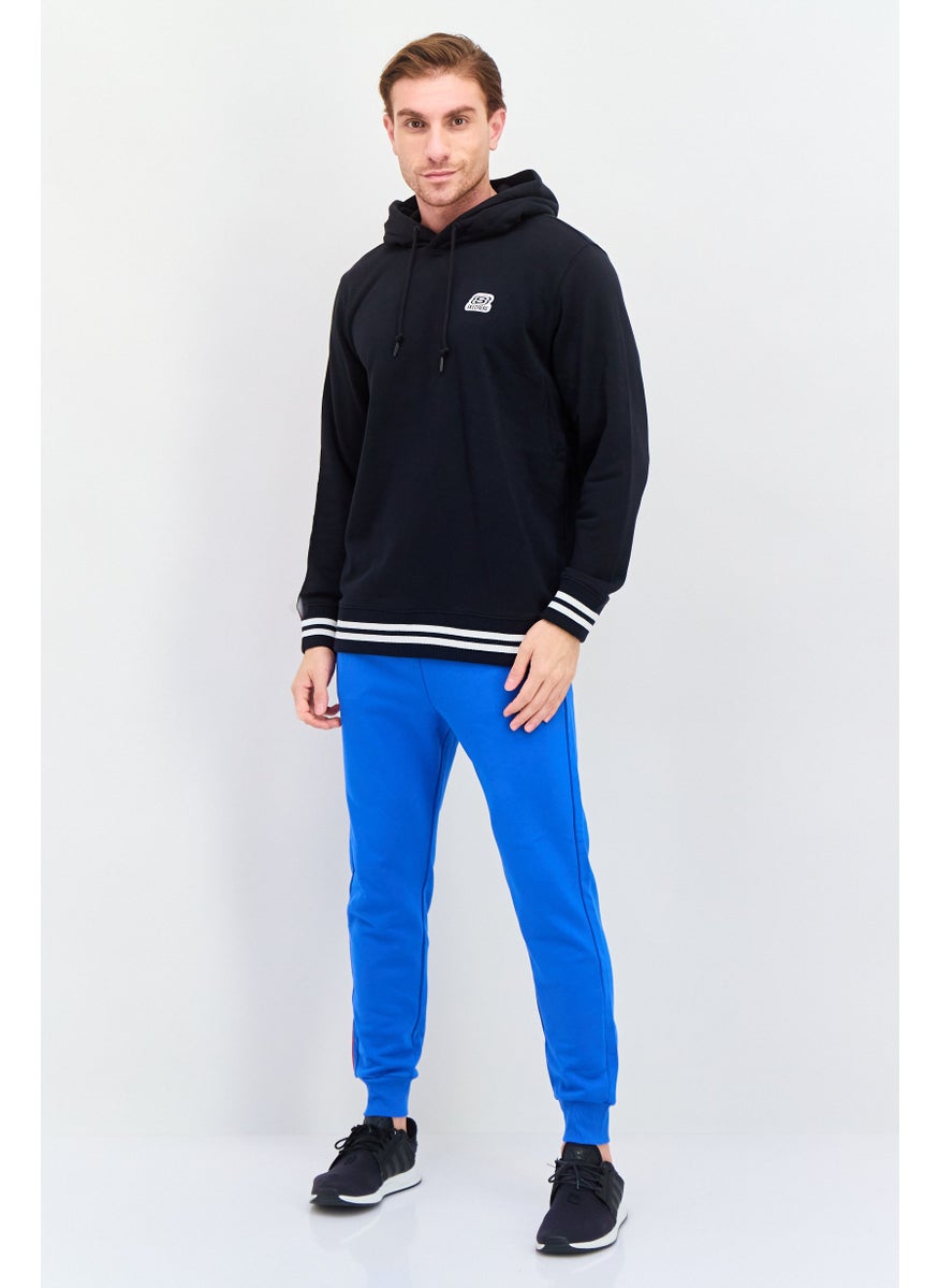 SKECHERS Men Sportswear Fit Long Sleeve Outdoor Hooded Sweatshirt, Black  - Image 3