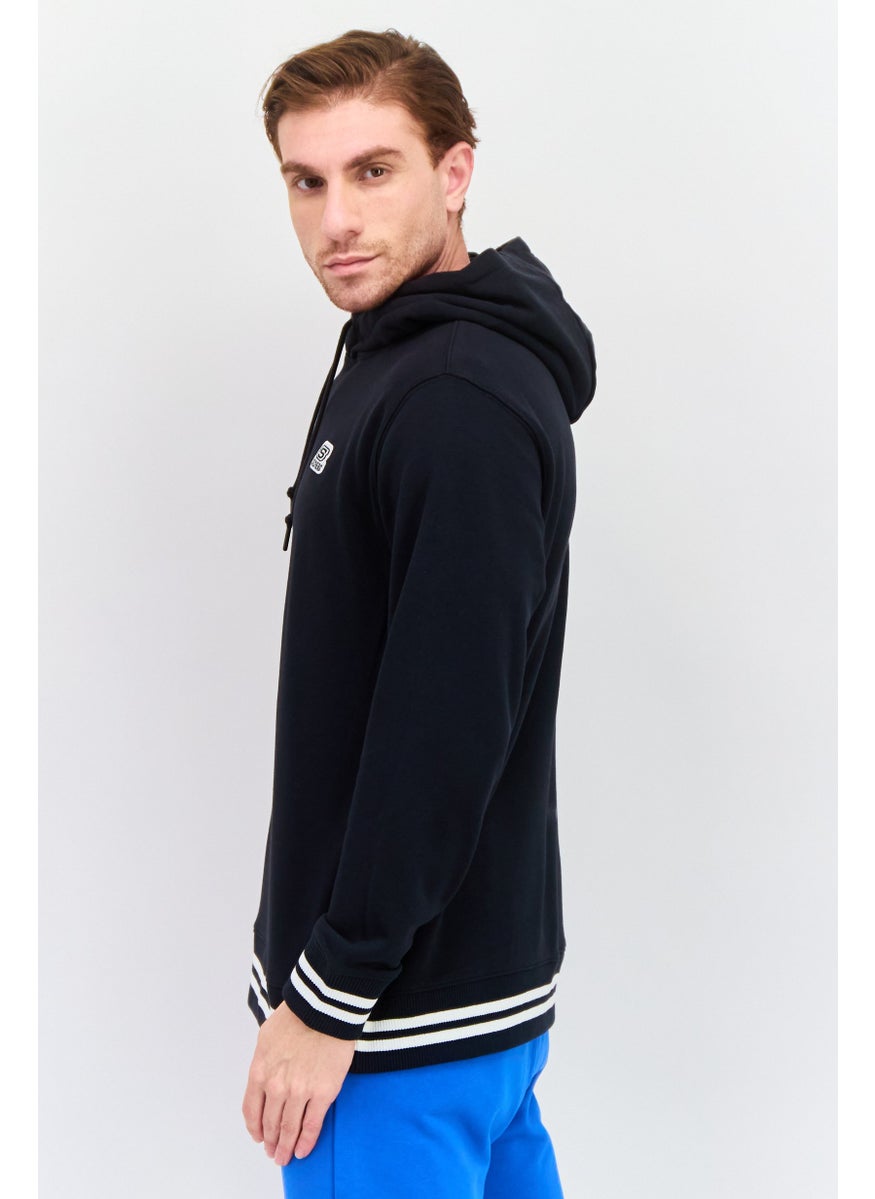 SKECHERS Men Sportswear Fit Long Sleeve Outdoor Hooded Sweatshirt, Black  - Image 2