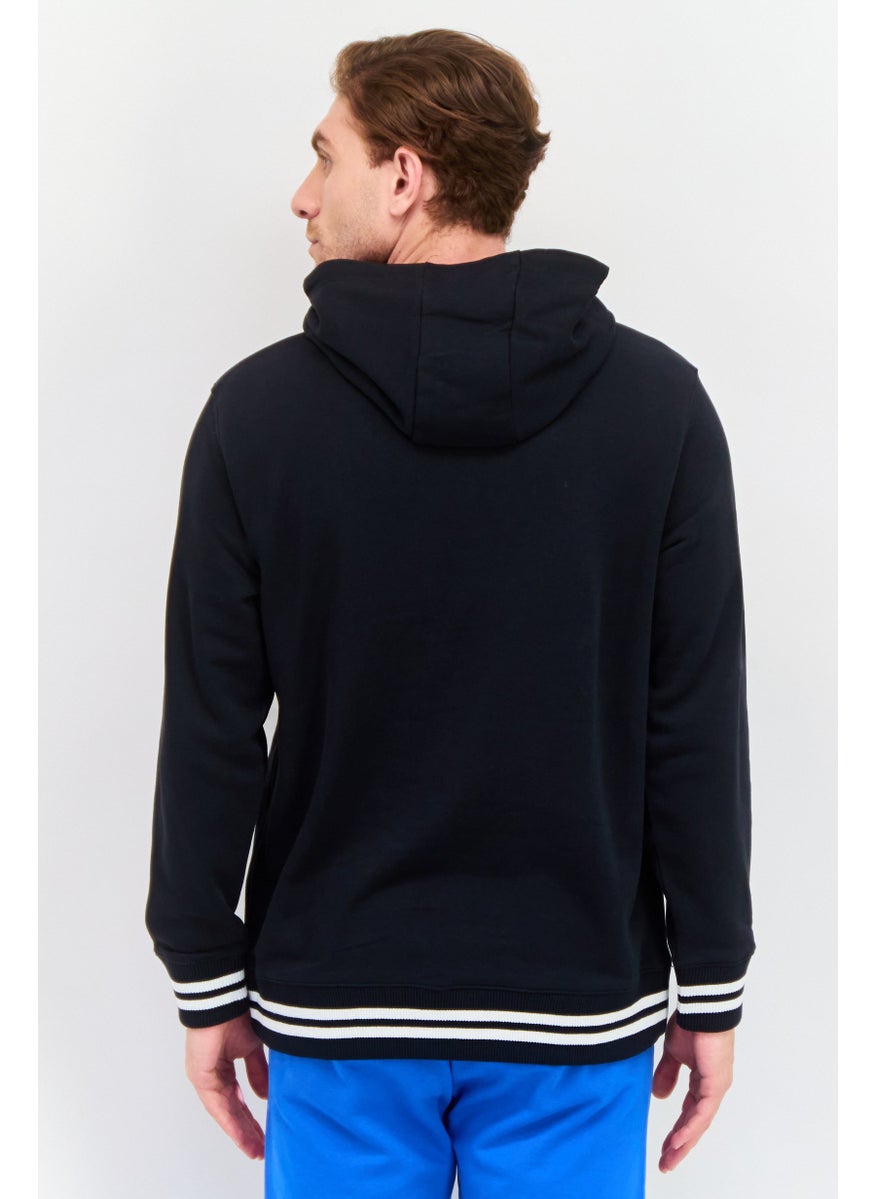 SKECHERS Men Sportswear Fit Long Sleeve Outdoor Hooded Sweatshirt, Black  - Image 4