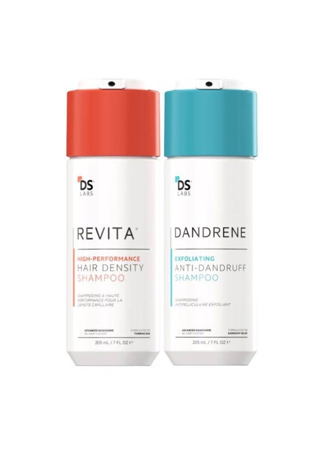 DS LABORATORIES DS LABORATORIES Dandrene Anti-Dandruff & Revita Exfoliating Shampoo - For Itchy, Dry Scalp & Dandruff Treatment, Hair Thickening With DHT Blocker & Biotin  - Image 1