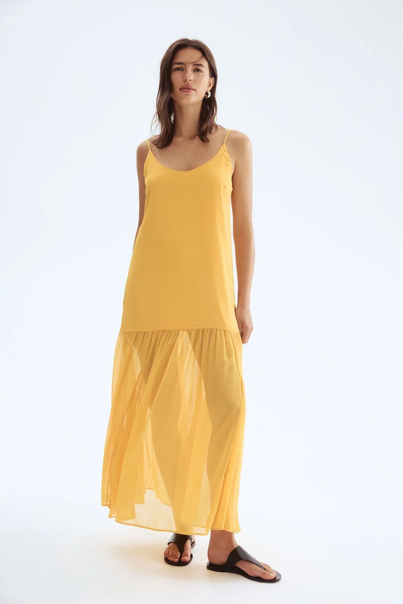 H&M Long chiffon dress