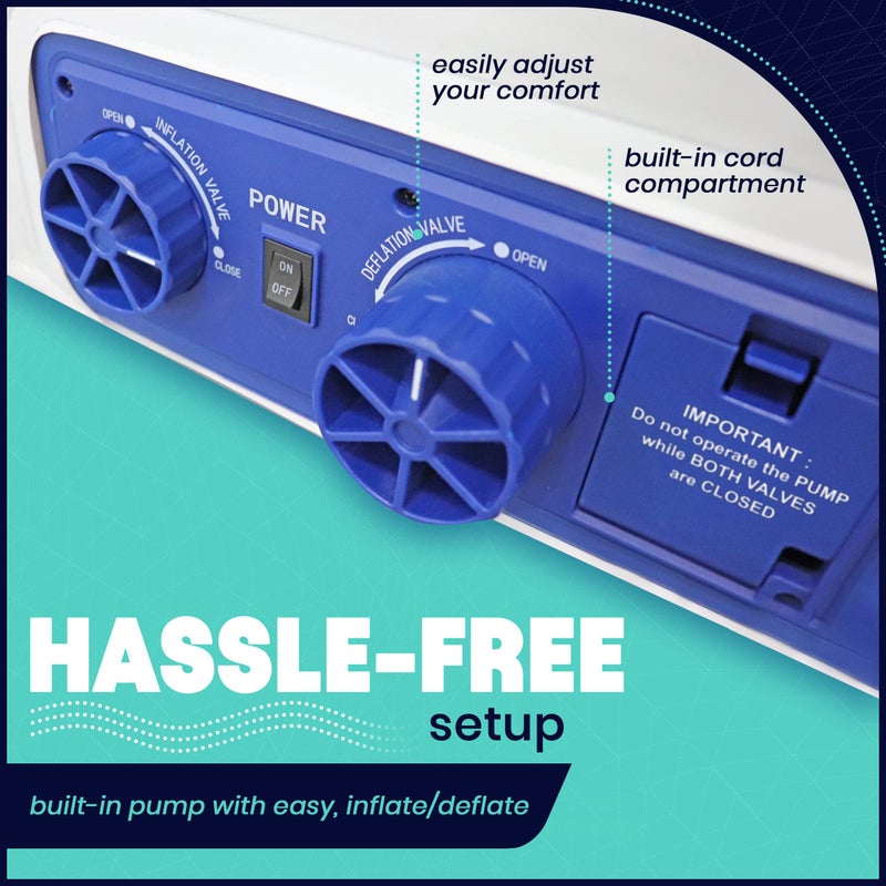 EnerPlex King Air Mattress with Built-in Pump - 18 Inch Double Height Inflatable Mattress for Camping, Home & Portable Travel - Durable Blow Up Bed with Dual Pump - Easy to Inflate/Quick Set Upï»¿ - Image 5