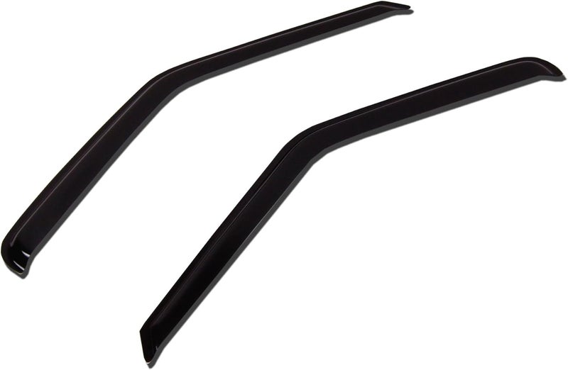 Tuningpros WV-108 Outside Mount Window Visor Deflector Rain Guard Dark Smoke 2-pc Set, Compatible with 2008-2016 Dodge Challenger - Image 1