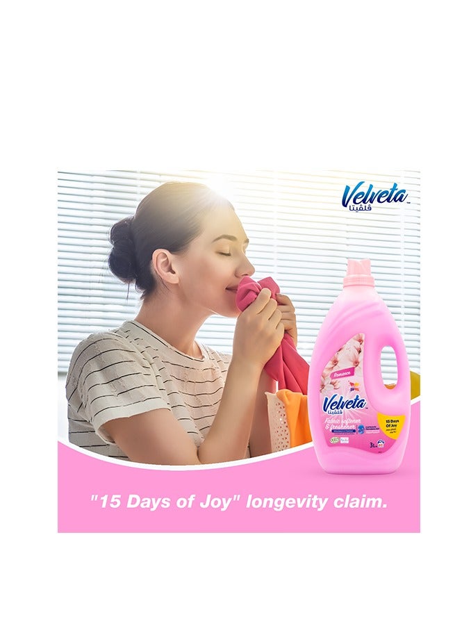 Velveta Fabric Softener - Bouquet Romance | 3L Long-Lasting Freshness & Softness | Reduces Wrinkles & Static Cling - Image 3