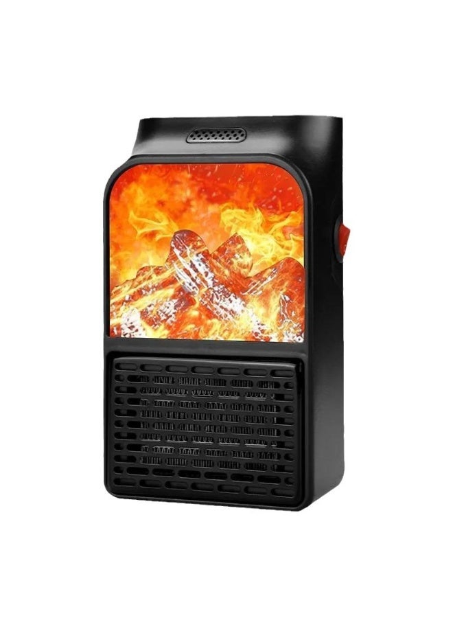عام **مدفأة صغيرة محمولة مع قابس بريطاني - 3 إعدادات حرارة، مدفأة كهربائية مضغوطة مع حماية من السخونة الزائدة لمكتب المنزل** - Image 1