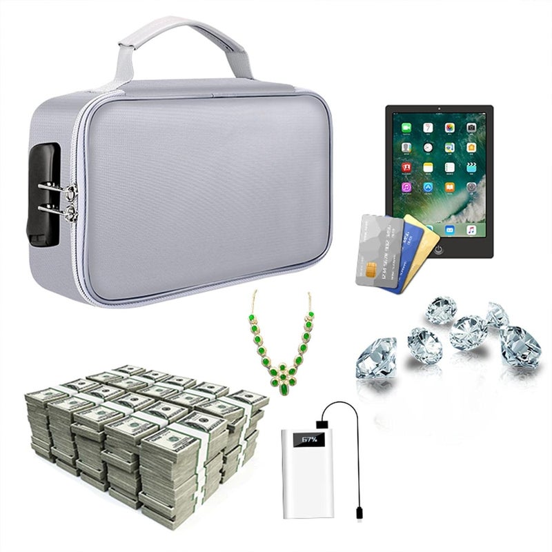 windforgecraft Fireproof Document Storage | Multiple Layers Waterproof File Organizer - Storage Accessories Secure File Bag for Cash Paperwork - Image 1