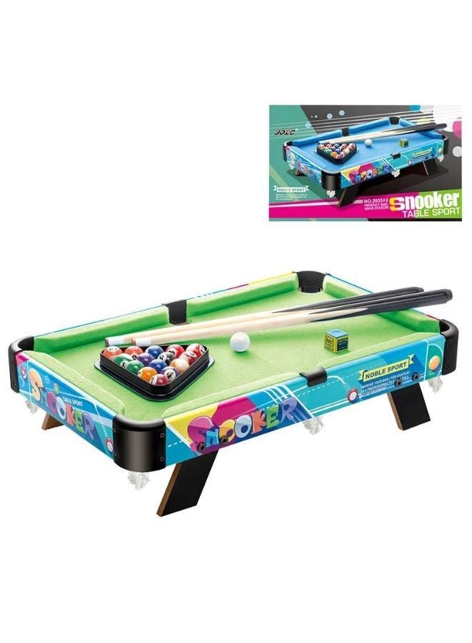 Generic Kids Wooden Snooker Table Classic Tabletop Billiards Parent-child Interaction Indoor Mini Billiards Children's Game Toy  - Image 1