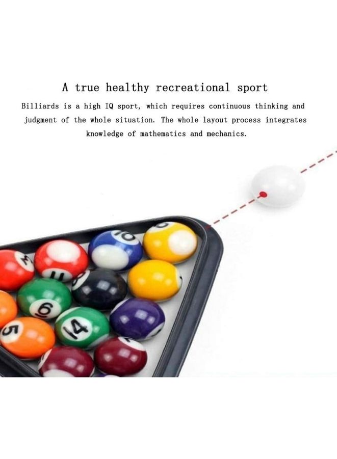 Generic Kids Wooden Snooker Table Classic Tabletop Billiards Parent-child Interaction Indoor Mini Billiards Children's Game Toy  - Image 4