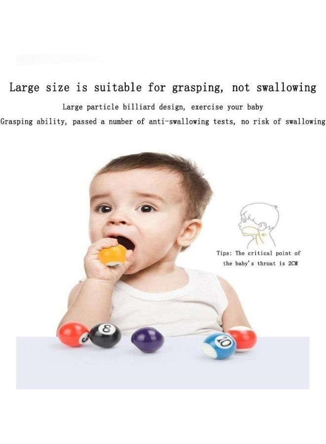 Generic Kids Wooden Snooker Table Classic Tabletop Billiards Parent-child Interaction Indoor Mini Billiards Children's Game Toy  - Image 3