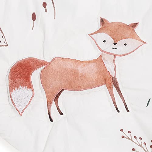 haus & kinder Baby Playgym For Babies | Activity Play Gym Mat With 2 Toys | Foldable&Durable Cotton Play Mat | Baby Crawling Mats For Floor For 0 To 24 Months (Woodland Animals), 1 Count, Multicolor - Image 5