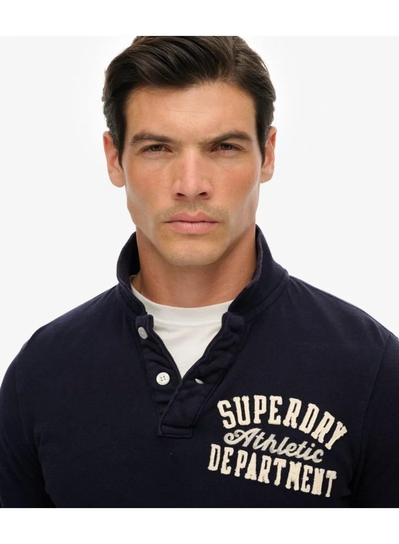 Superdry  Vintage Athletic Long Sleeve Polo for Men | Best Price UAE