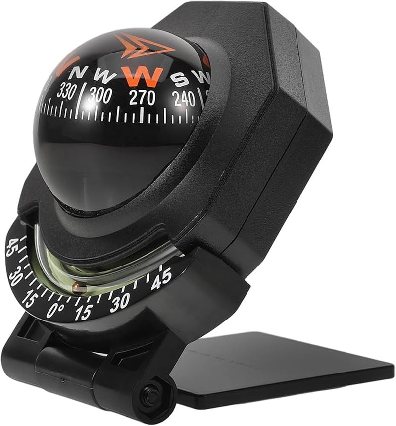 High Precision Car Dashboard Compass with Inclinometer for Vehicle and Boat Navigation - Image 1