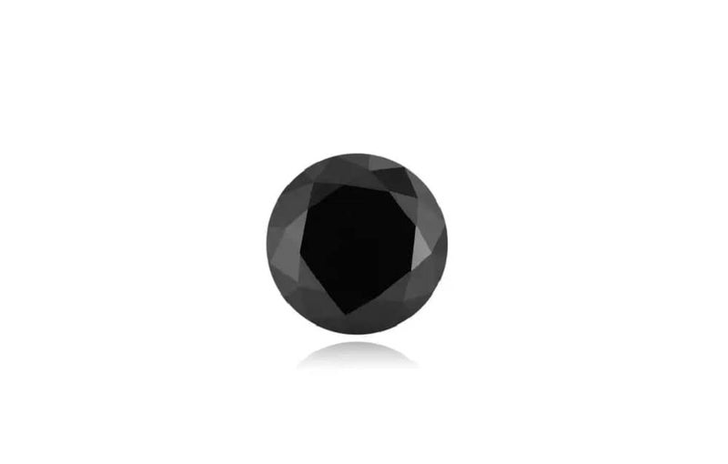 GEMTUB Very Rare Natural Black Diamond for Jewellery Making and, Enhance Current Relationship, Improve Inner Strength, Protect from Evil (Round Shape, 2-3 Carat) - Image 1