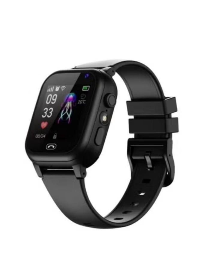 Kids Smartwatch with GPS Tracking SOS Two Way Calling Camera Games Water Resistant Black - Image 1