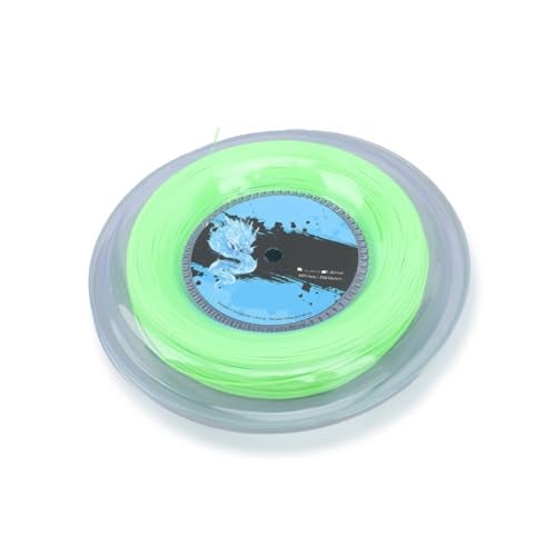 Leopacat Tennis String String Set and 200m Reel Polyester High Elastic Racket 200M for Training Fluorescent Green with Optimal Control Softness Power Enhances Performance - Image 1