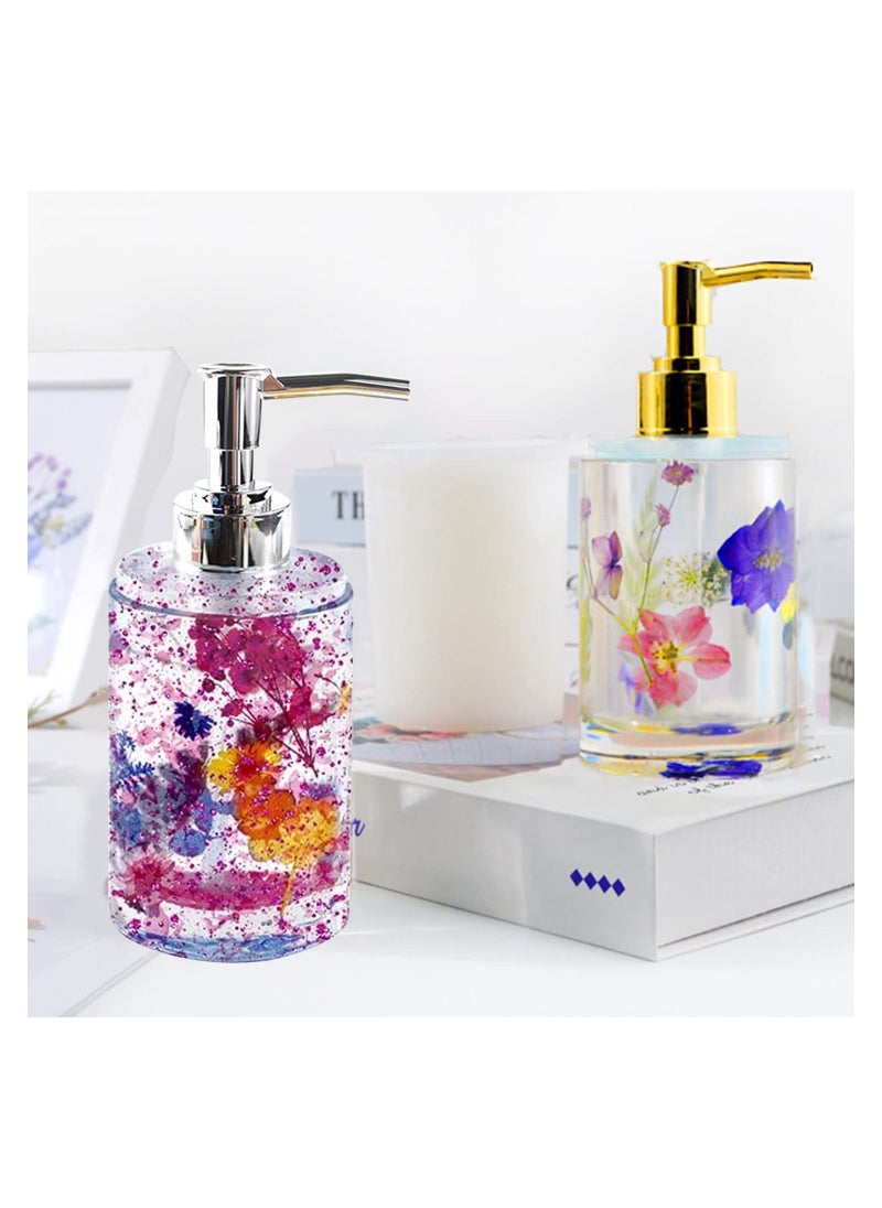 KASTWAVE Resin Moulds Silicone, 2pcs Silicone Epoxy Resin Moulds DIY Dispenser Bottle Resin Pen Holder Molds for Resin Casting Shampoo Shower Gel Perfume Bottle Cosmetic Bottle Epoxy Resin Moulds  - Image 5