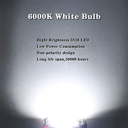 iBrightstar 9-30V Extremely Bright 561 562 567 564 Festoon Error Free 1.73" 44mm LED Bulbs for Interior Map Dome Luggage Compartment Lights, White - Image 3