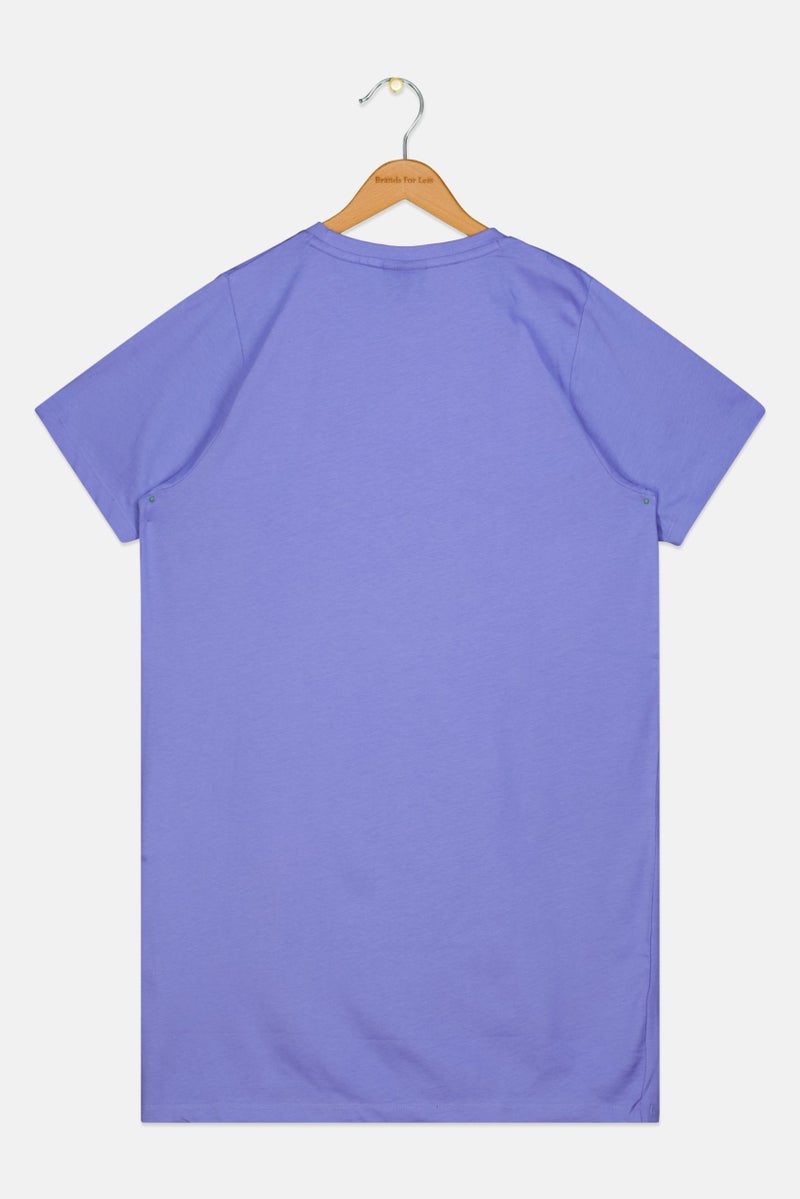 Ellesse Kids Girl Sportswear Fit Short Sleeve Outdoor Dress, Purple - Image 2