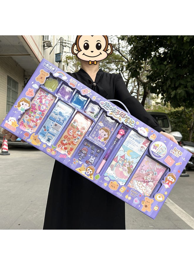 Children's Play House Toys Supermarket Cash Register Raffle Machine Ice Cream Car Girls Play House Kindergarten Gift Toys-Color:Big Box Of Cream Gel Magic Book - Image 3