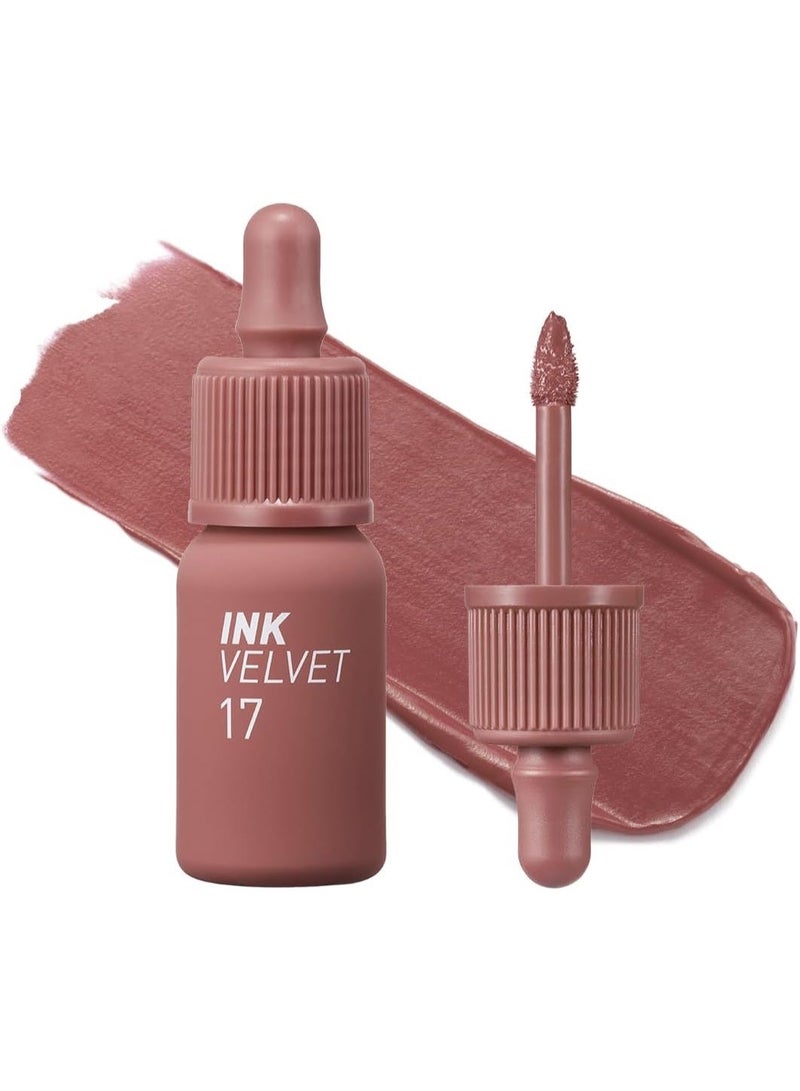 Peripera Rosy Nude Duo | Ink Velvet Lip Tint Bundle (17 Rosy Nude + 18 Star Plum Pink) - Image 3