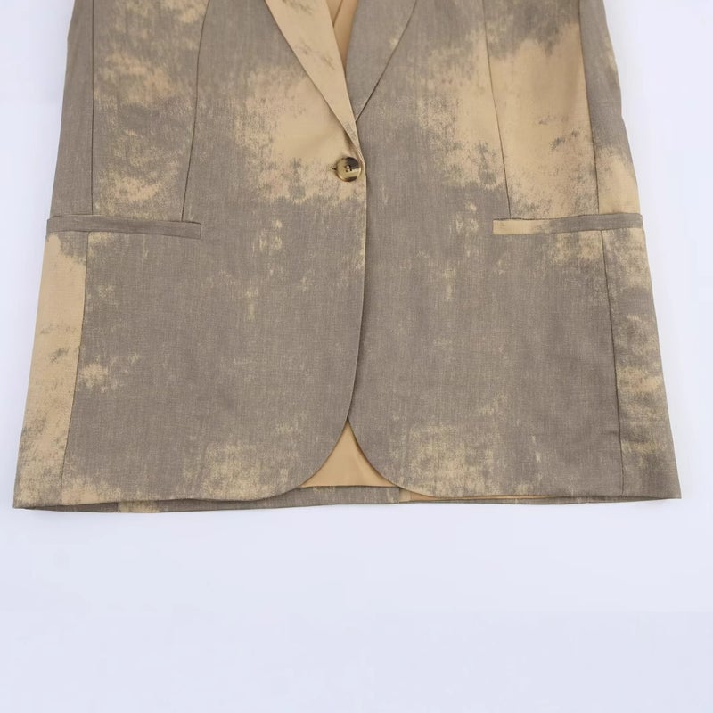 Clothing Popular Fashion Casual Printed Minimalist Suit Jacket - Image 5