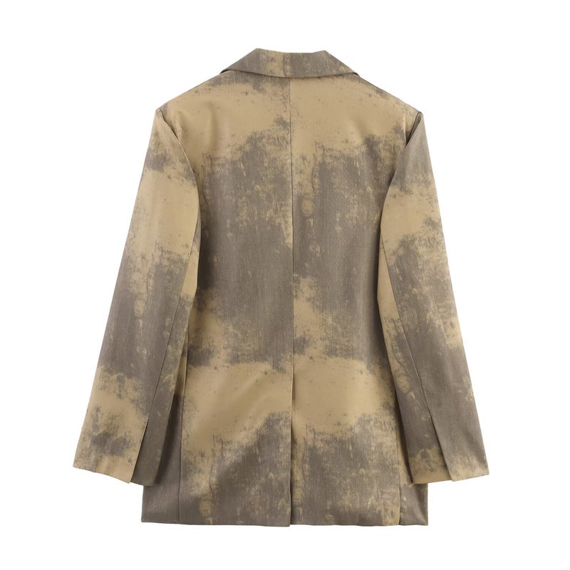 Clothing Popular Fashion Casual Printed Minimalist Suit Jacket - Image 3