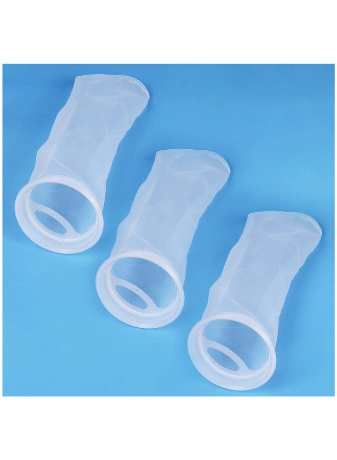Conie ZCONIEY Filter Socks 180 Micron 4 Inch Opening x 14 Inch Long Aquarium Nylon Filter Bags Felt Filter 3Pack - Image 1
