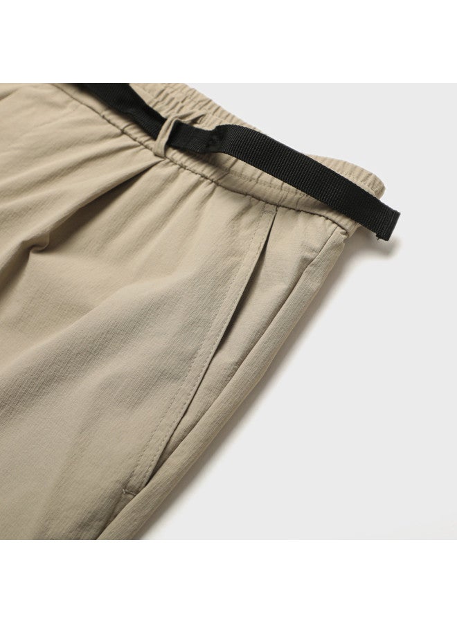 Zara سروال رجالي بسيط ناعم مريح بقفل قابل للتعديل، غير رسمي ومتعدد الاستخدامات - Image 5