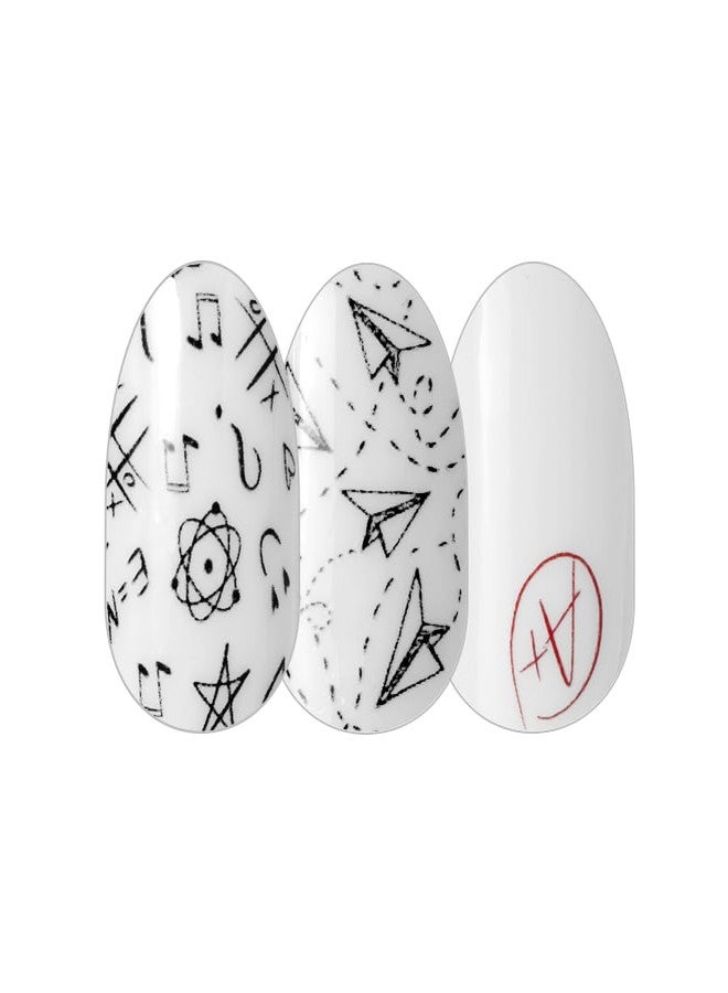 Color Street 'Rule Breaker' Clear Overlay Design (FDL091) - Nail Polish Strips Back To School 2023 - Image 1