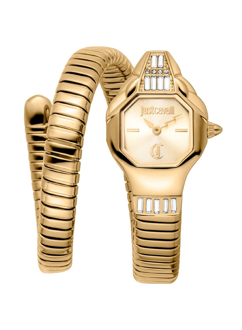 Just Cavalli Brillante Women's Analog Quartz Gold Stainless Steel Watch JC1L326M0025  - Image 1