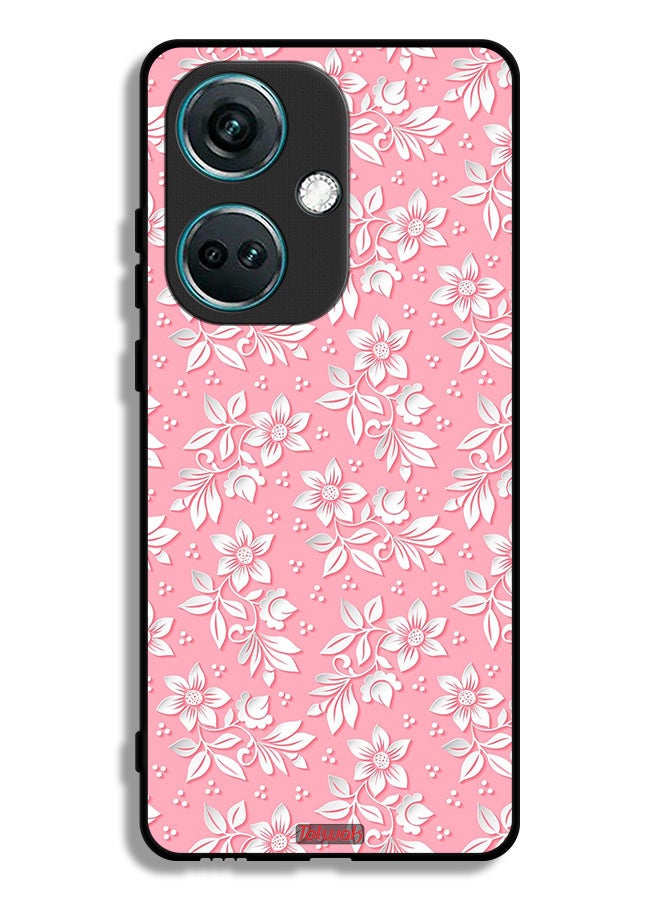 Tolwak OnePlus Nord CE3 Protective Case Cover Flowers Background Pattern - Image 1