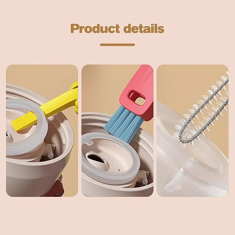 Fauppt Multifunctional 3 in 1 Cup Lid Cleaning Brush, 2026 Upgraded Cup Cleaning Brush Portable Crevice Cleaning Brush Set for Bottle Gap Tight Spaces Cup, Cup Lid Cleaning Brush for Home Use (Blue red) - Image 4