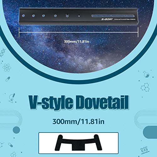 SVBONY SV219 Dovetail Mount Plate 300mm 1181 inches Universal Dovetail Plate Compatible with Dovetail Saddles Telescope Accessories for OTA Equatorial Tripod Sky Astrophotography - Image 3